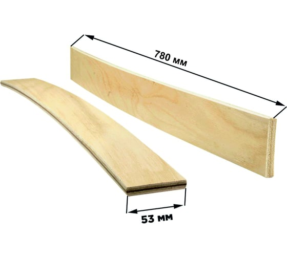 Ламели для кровати Dr. Bronz 780x53x8, 4 шт 7805304