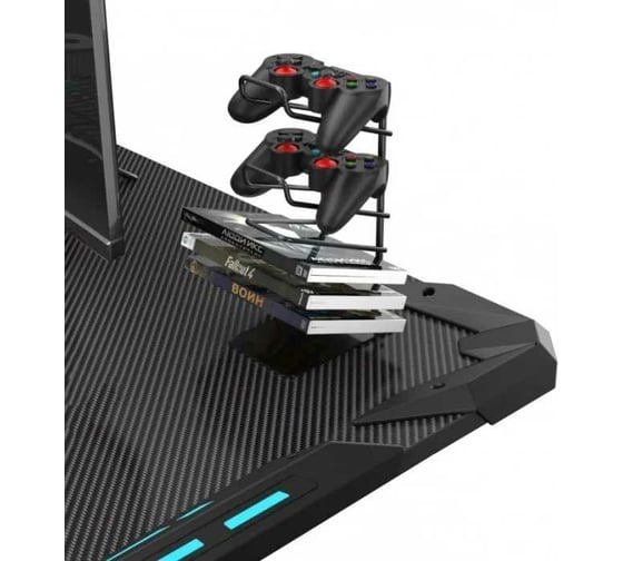Стол для компьютера Eureka Z1-S Pro c RGB подсветкой черный ERK-Z1S-PRO-43B-V2
