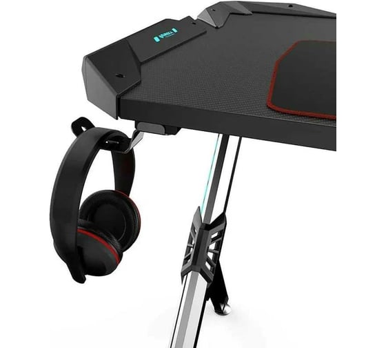 Стол для компьютера Eureka R1 S с RGB подсветкой чёрный ERK-EDK-R1S-2