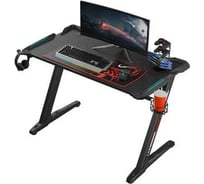 Стол для компьютера Eureka Z1 S с синей подсветкой чёрный ERK-EDK-Z1S-V3