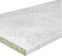 Влагостойкая столешница Союз 3050х600х38мм, Мрамор Лацио Белый С056М