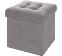 Пуф DreamBagик складной, серый, велюр 13257