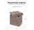 Пуфик DreamBag складной, бежевый, велюр 13253 6