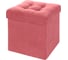 Пуфик DreamBag складной, коралловый, велюр 13584 1