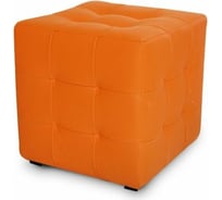 Пуф DreamBag Лотос Оранжевая ЭкоКожа 13108