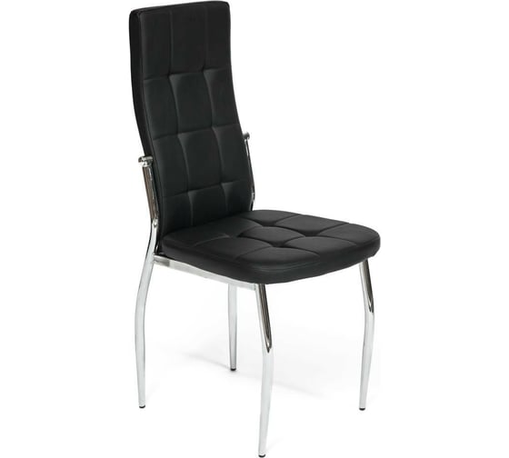 Стул Tetchair ELFO mod.35 металл/экокожа, 45x53x100x47 см, 4 шт хром/черный 11418