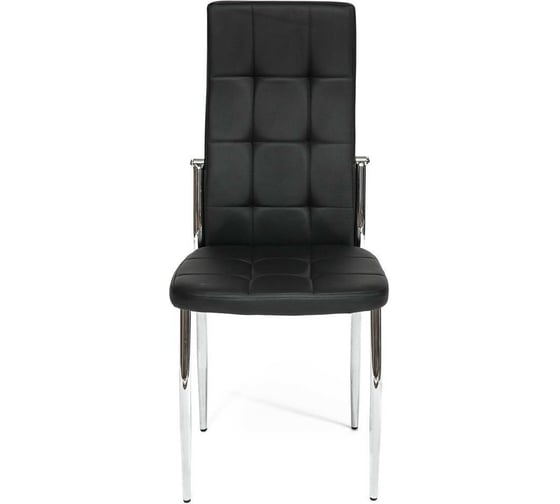 Стул Tetchair ELFO mod.35 металл/экокожа, 45x53x100x47 см, 4 шт хром/черный 11418
