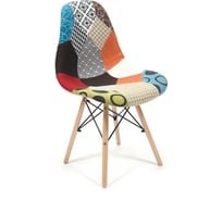 Стул Tetchair CINDY SOFT EAMES mod. 023 дерево береза/металл/мягкое сиденье/ткань, 51x46x83 см, мультицвет 10707