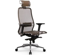 Кресло МЕТТА Samurai S-3.041 MPES, светло-коричневый, подголовник светло-коричневый z312577570