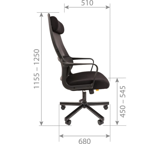 Компьютерное кресло CHAIRMAN 590 черный 00-07100628