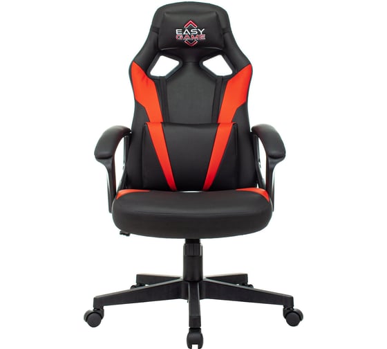 Кресло VB_Echair Easy Game-906 TPU кожзам черный/красный пластик Easy Game 1598598