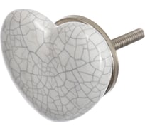 Керамическая ручка для мебели Blumen Haus Сердце цвет белый 66158