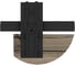 Комплект фурнитуры Valcomp YMIR на 1 дверь Roc Design, полные колесики, черный 219-335 7