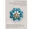 Керамическая ручка для мебели Blumen Haus Незабудка ручная роспись, цвет разноцветный 66197 3