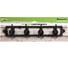 Декоративная вешалка BlumenHaus Blumen Haus Хвостики 4 крючка 35x7.5x6 см 66036 5
