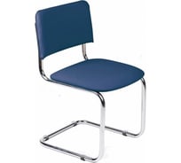 Стул ООО Комус UP конференц Silwia каркас хром, кожзам синий Z06 550709