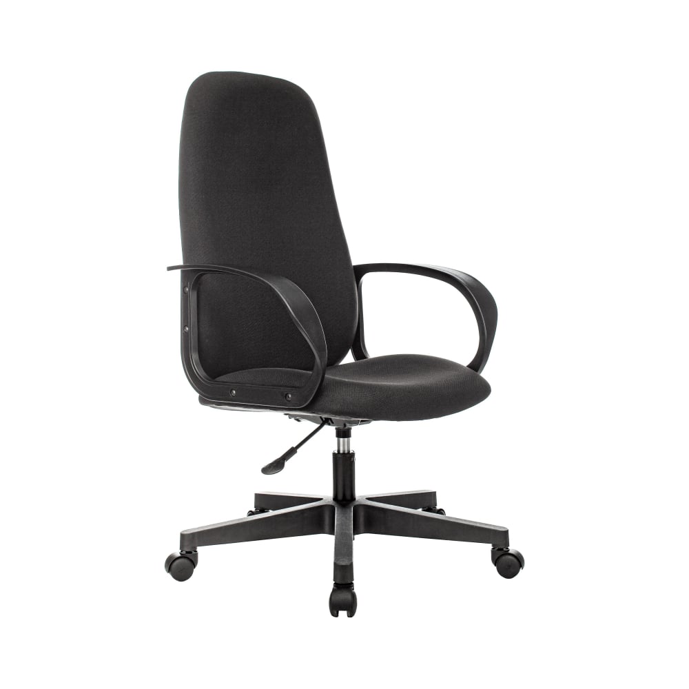 Стул офисный easy chair 809 vpu черный искусственная кожа металл хромированный