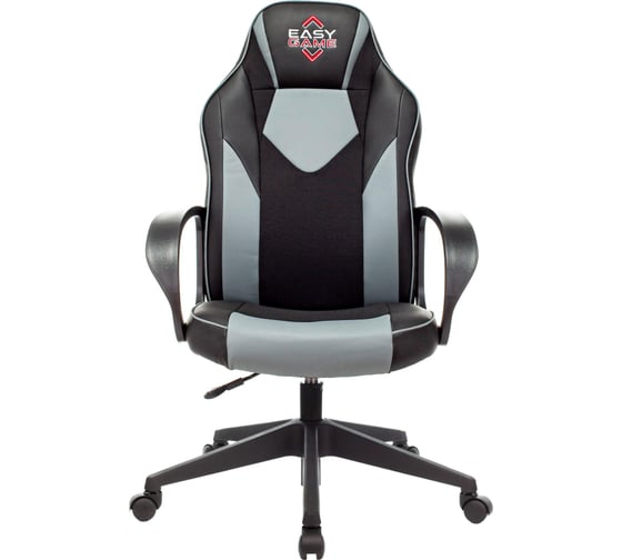 Игровое кресло Easy Chair Game-905 TPU серое/черное экокожа, пластик 1598596