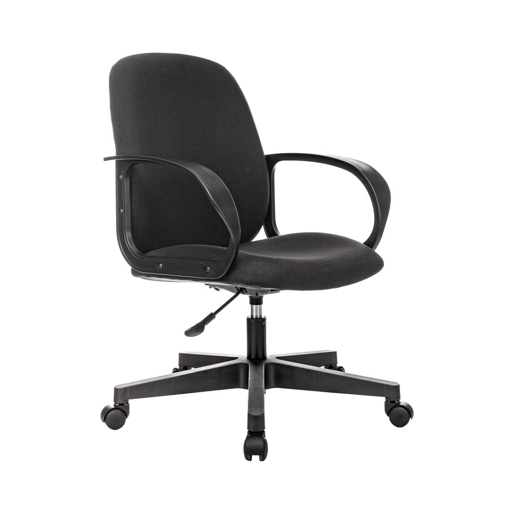 Кресло офисное easy chair 225 серое черное искусственная кожа сетка металл