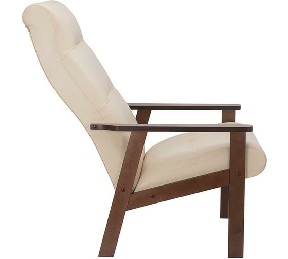 Кресло Leset Retro, Орех, экокожа Polaris Beige 5830-0399
