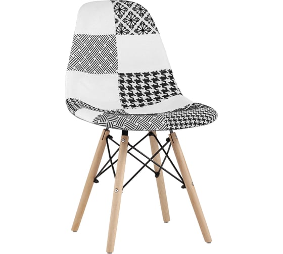 Стул Стул Груп EAMES пэчворк, черный/белый Y808 bw