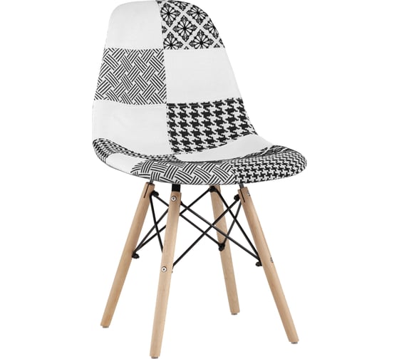 Стул Стул Груп EAMES пэчворк, черный/белый Y808 bw