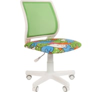 Детское компьютерное кресло CHAIRMAN Kids 112 white ткань котики 00-07110393