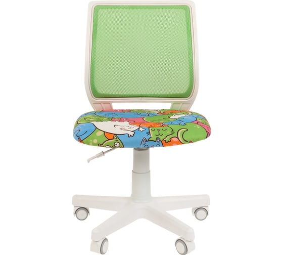 Детское компьютерное кресло CHAIRMAN Kids 112 white ткань котики 00-07110393