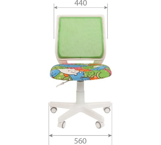 Детское компьютерное кресло CHAIRMAN Kids 112 white ткань котики 00-07110393