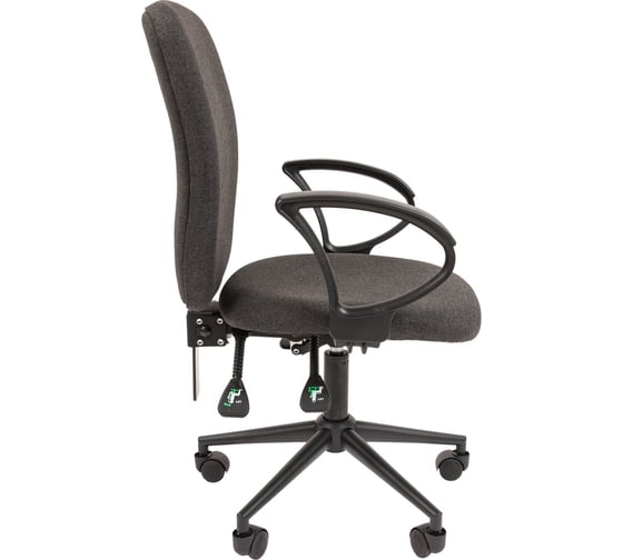 Компьютерное кресло CHAIRMAN 9801 Black ткань, серый 00-07111817