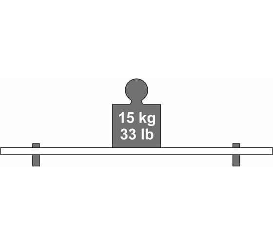 Стеклянная полка Dolle ВОЛНА 800x180/250x8 1 шт. 30166