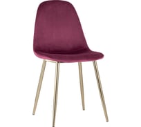 Стул Стул Груп Валенсия, велюр, бордо, золотые ножки DC-93025I HLR-38