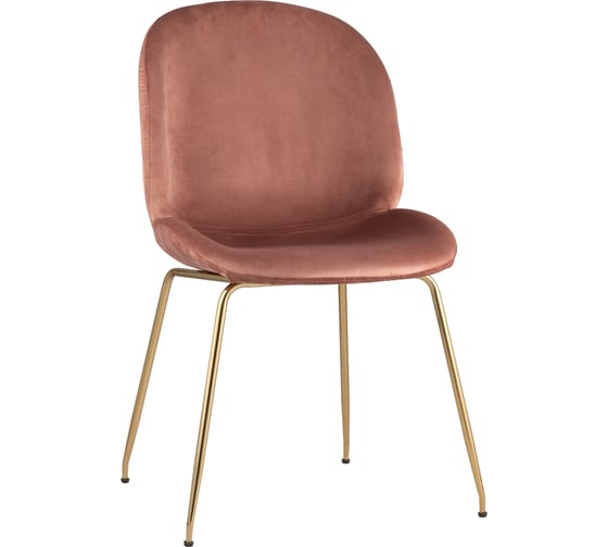 Стул Стул Груп Турин, бархат пудровый, золотые ножки 8329 VELVET DARK PINK 1