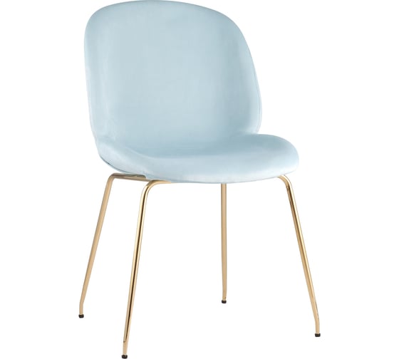Стул Стул Груп Турин, бархат мятный, золотые ножки 8329 VELVET LIGHT BLUE 1