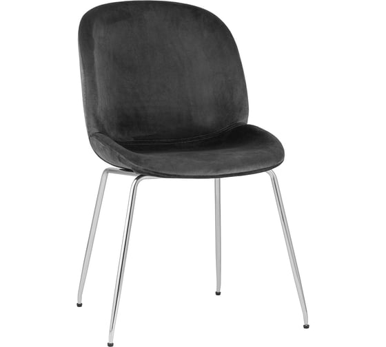 Стул Стул Груп Турин, бархат серый, хромированные ножки 8329 VELVET GREY CH/L