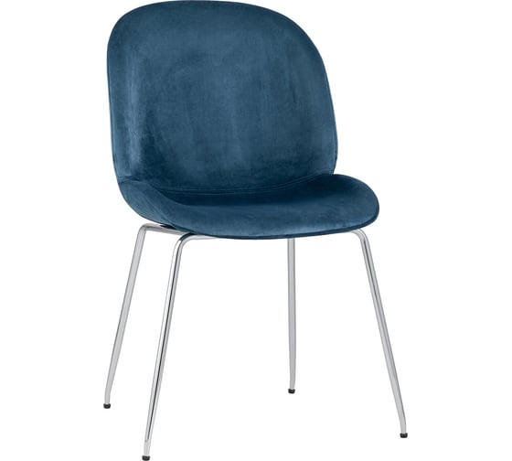 Стул Стул Груп Турин, бархат маренго, хромированные ножки 8329 VELVET BLUE CH/L
