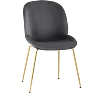 Стул Стул Груп Турин, велюр серый, золотые ножки 8329 VELVET GREY