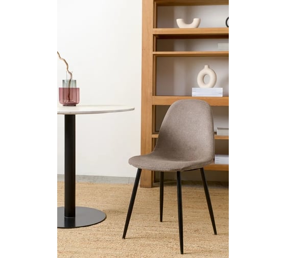 Набор из 4 стульев Bergenson Bjorn Breeze фактурный шенилл, серо-коричневые BZBR-CST-CHL-BR_set4