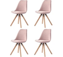 Набор из 4 стульев Bergenson Bjorn Harvy шенилл, пыльная роза BZHRV-CST-VLR-RS_set4
