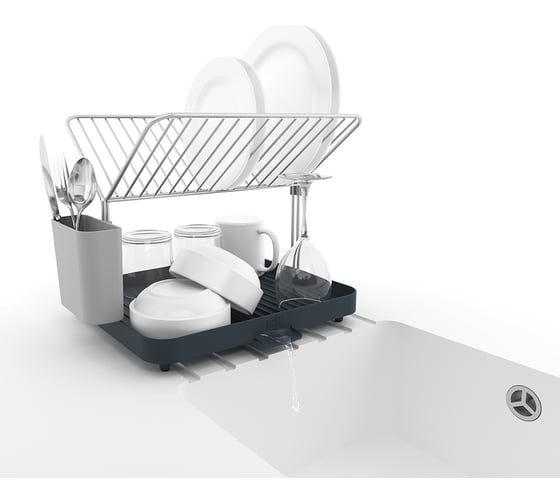 Сушилка для посуды и столовых приборов Joseph Joseph Y-rack серая 85084