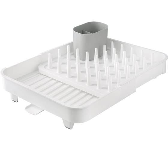 Сушилка для посуды Smart Solutions Jarl, 41,2x11,5x36,5 см, белая WNM-SS-SHLJL-PP-WH