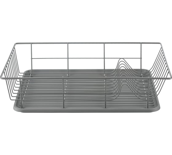 Сушилка для посуды Smart Solutions Hoem, 48x30x10 см, серая WNM-SS-DRNHM-MTPP-GR