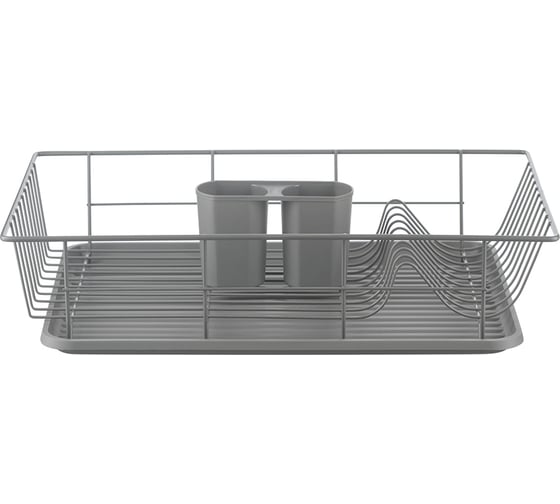 Сушилка для посуды Smart Solutions Hoem, 48x30x10 см, серая WNM-SS-DRNHM-MTPP-GR