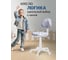 Кресло Фабрикант Логика пластик WH Ткань KiDS №22 кораблики О PL 540 б/подл ролик белый 4600812050284 2