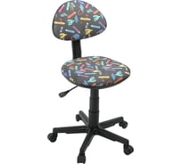 Кресло Фабрикант Логика пластик WH Ткань KiDS №28 Графика О PL 540 ролик белый X1509772