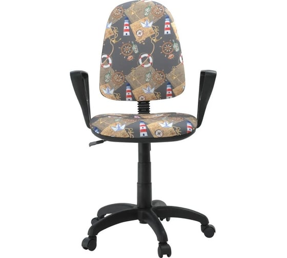 Кресло Фабрикант Престиж+ Ткань KiDS №27 Маяк г/п 140 ПВМ PL 600 гольф ролик сталь X1502759