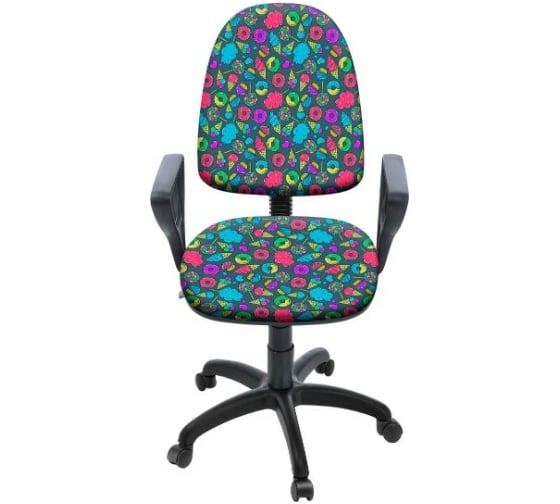 Кресло Фабрикант Престиж+ ткань KiDS №25 сладости г/п 140 ПВМ PL 600 гольф ролик сталь X1504428