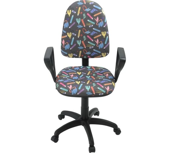 Кресло Фабрикант Престиж+ Ткань KiDS №28 Графика г/п 140 ПВМ PL 600 гольф ролик сталь X1503502