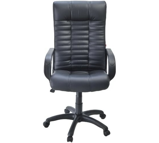 Кресло Фабрикант Атлант PL-1 Кожа иск. DO №350 черный ТГ PL 680 PL-1 ролик ст. 4610018461630