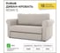 Диван NRAVA Romi S 1580x890x870 Lega Cream 4656755753362 6